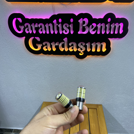 144 led beyaz ampul tek duy